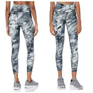 Betsy Johnson Women's Leggings S Performance Black‎ and White Tie dye
